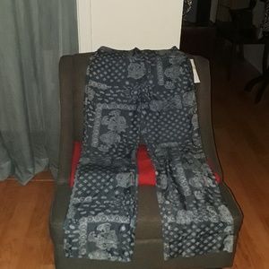 NwT Paisley flare leg dress pants